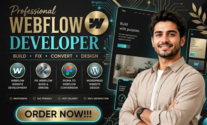 design, redesign webflow website or fix webflow bugs as a webflow expert