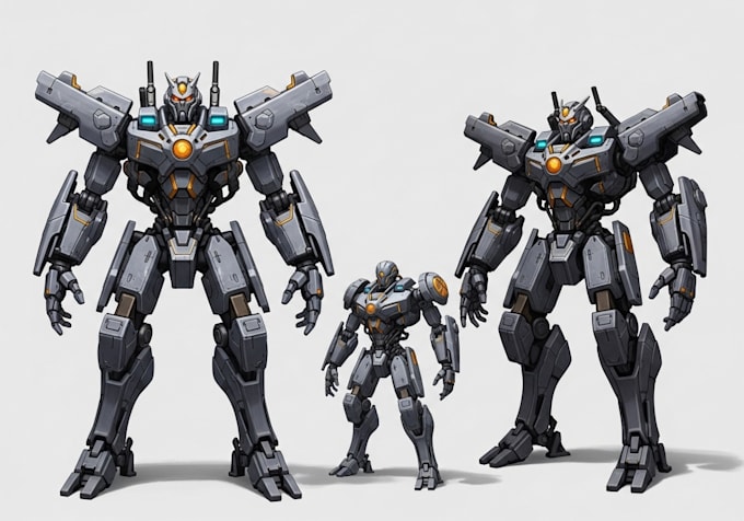 design spectacular robots, cyborgs and mechs
