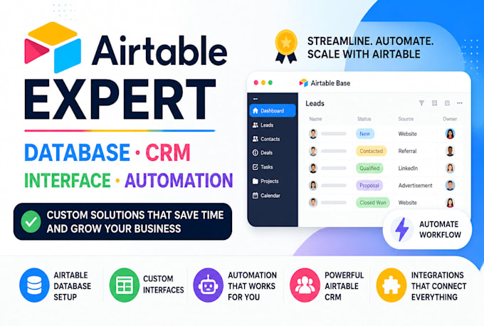 be your database management inventory finance mvp CRM using airtable