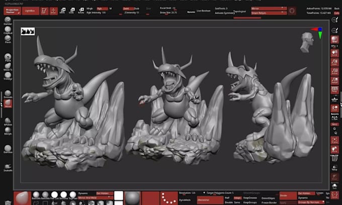 create 3d character modeling, rigging and animation with glb and gltf files