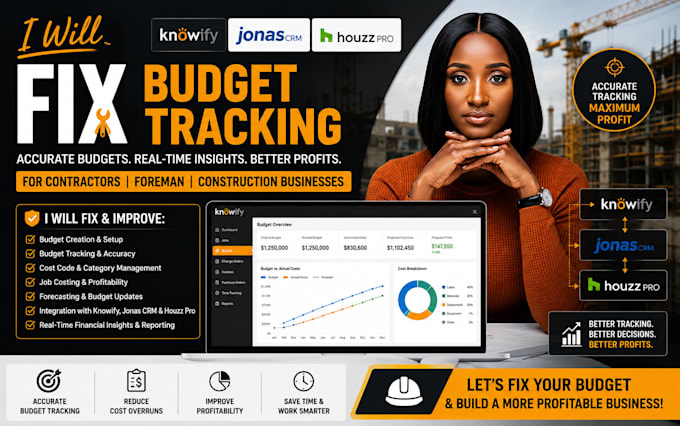 fix budget tracking knowify contractorforeman jonascrm huzzpro construction