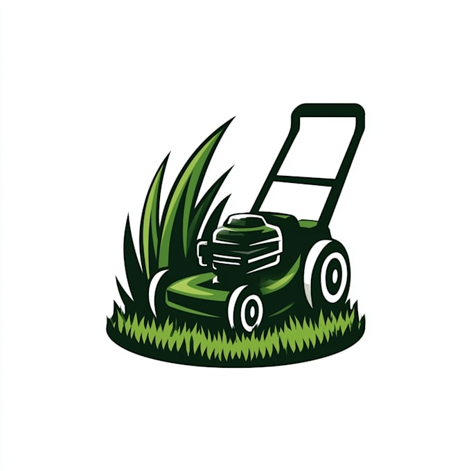 design lawn care and landscaping logo
