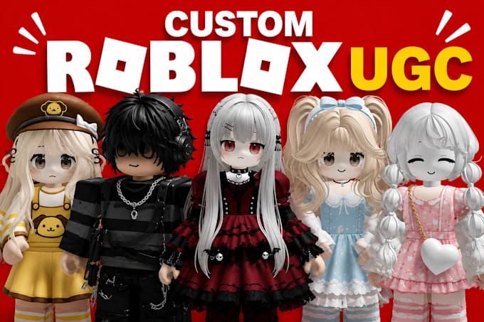 create custom roblox ugc accessories, assets, hair and outfits