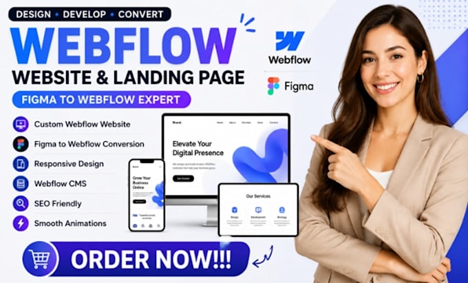 build dynamic webflow cms website and webflow development