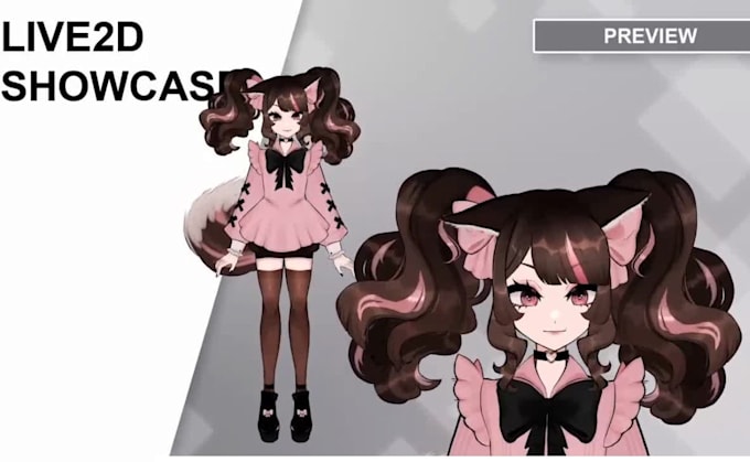 design and rig high quality live2d model custom anime vtuber model, vtuber model