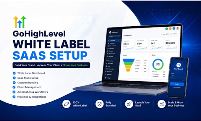 white label gohighlevel dashboard setup gohighlevel saas