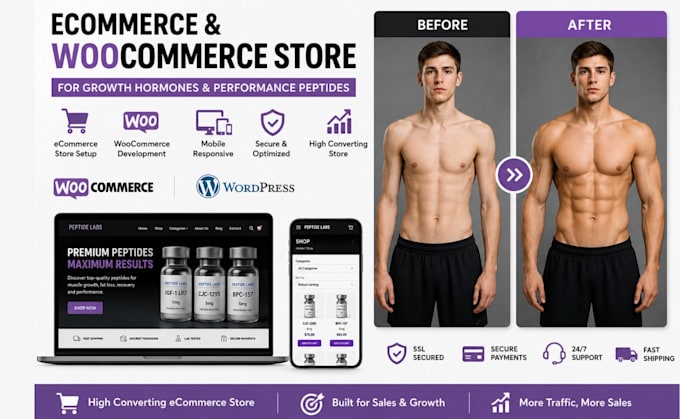 build performance, growth hormones peptide ecommerce website store