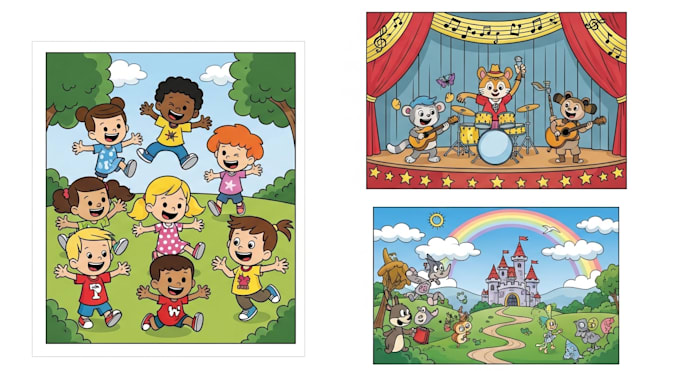 draw cartoon illustrations for you