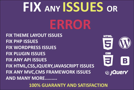 Fix your html, css, jquery, wordpress issues by Clayink | Fiverr