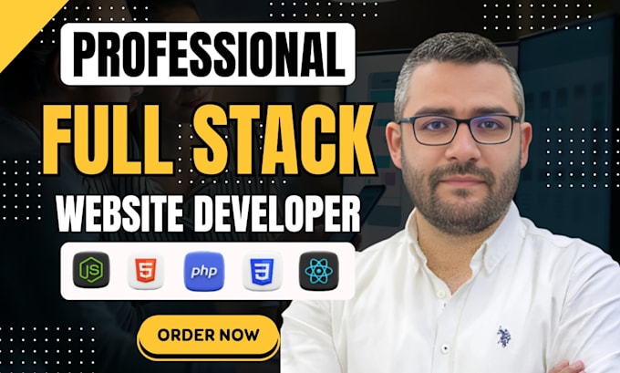 build custom website development as frontend, back end, full stack web developer