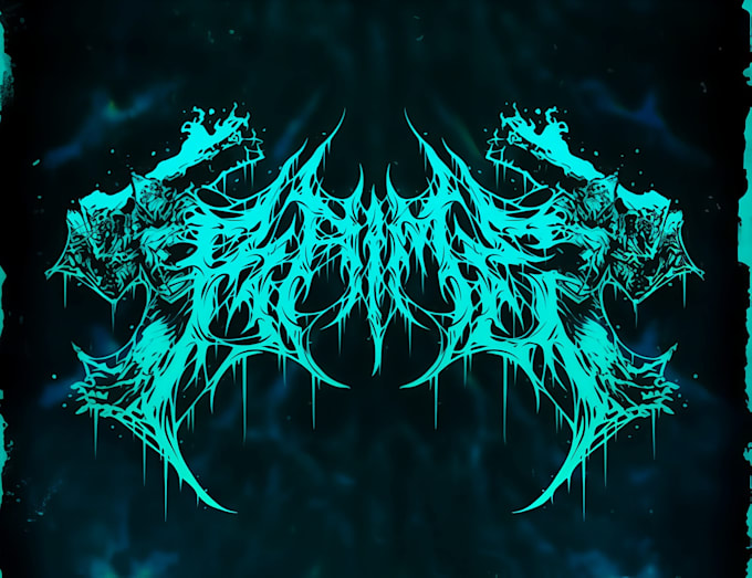 design an authentic deathcore and slam metal logo