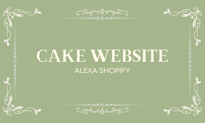 create cake website landing page cake website