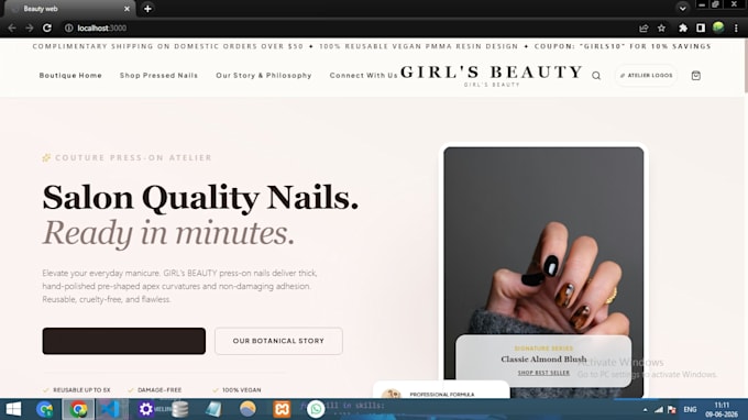 make the website as per the request of the client