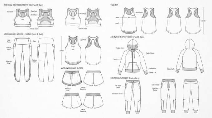 create a factory ready clothing tech pack