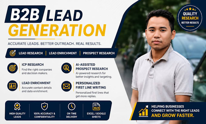do b2b lead generation, lead enrichment and prospect research