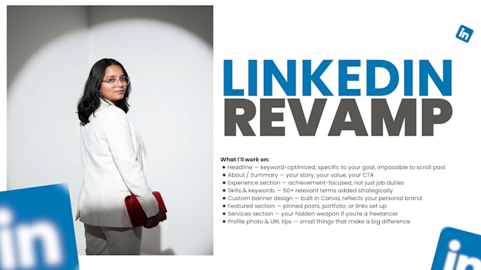 do a complete linkedin profile revamp and makeover