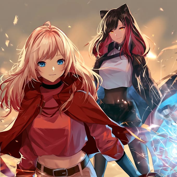 draw you an anime art style characters