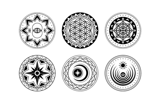 do unique sacred geometry, spiritual or mystical logo