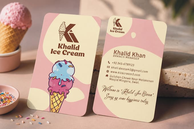 design a professional modern visiting card for your business