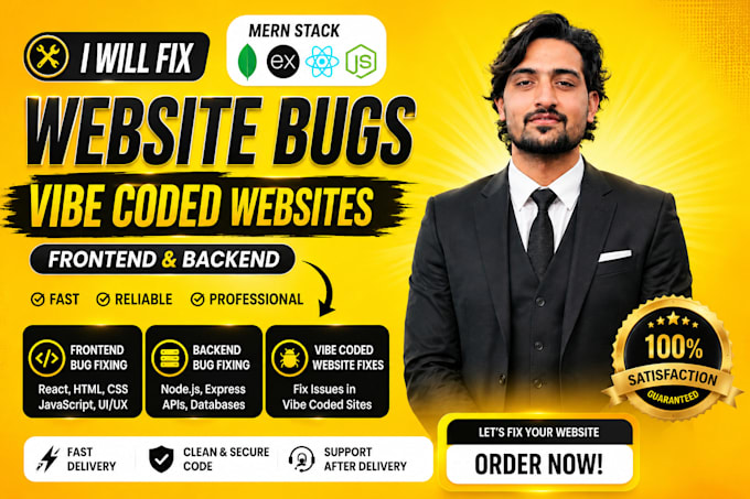 fix frontend backend bugs in your vibe coded website