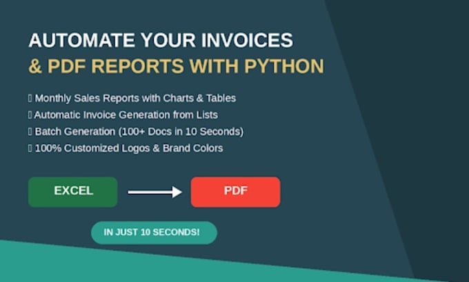 automate your invoices and PDF reports with python