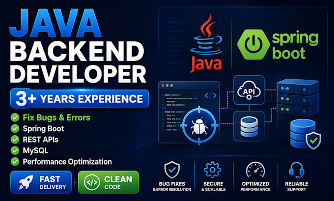 fix java spring boot bugs, API issues, and backend errors