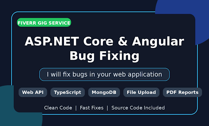 fix aspnet core angular mongodb and sql bugs