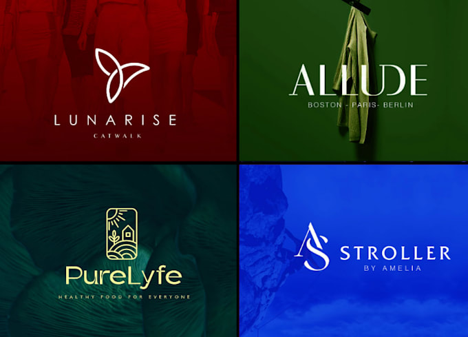 create extremely modern minimalist vibrant luxury business logo design