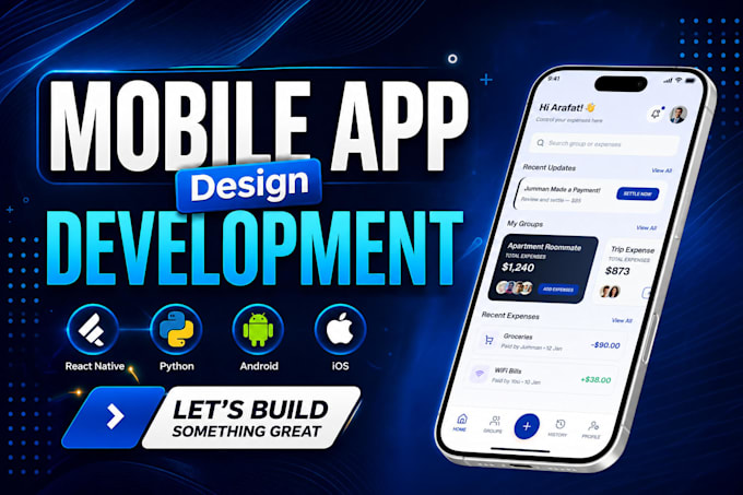 mobile app development, ios app, android app creation flutter app developer ai