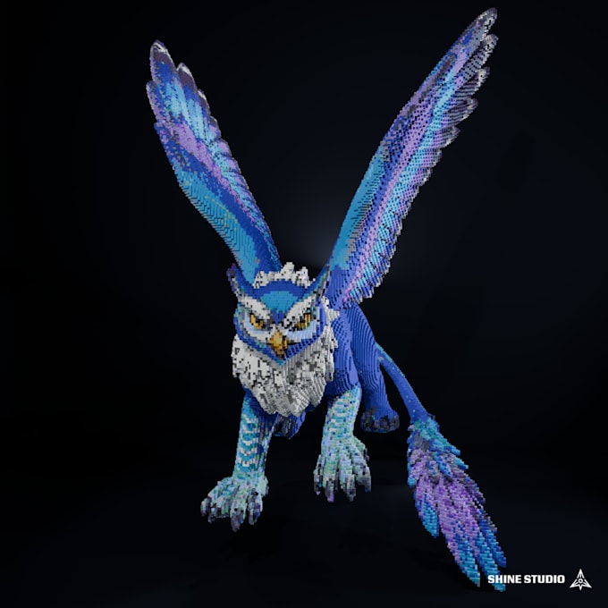 build minecraft sculptures and organic structures