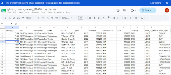 data entry on google sheets and excel