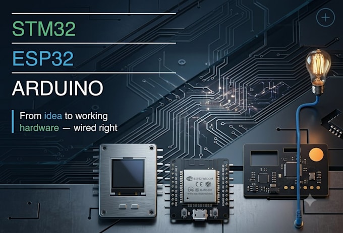 do stm32, esp32, arduino programming for your project