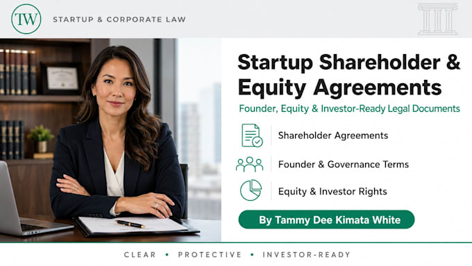 draft a bespoke founders agreement and corporate governance terms