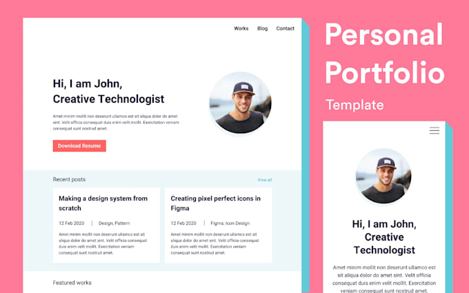 build a portfolio website for you