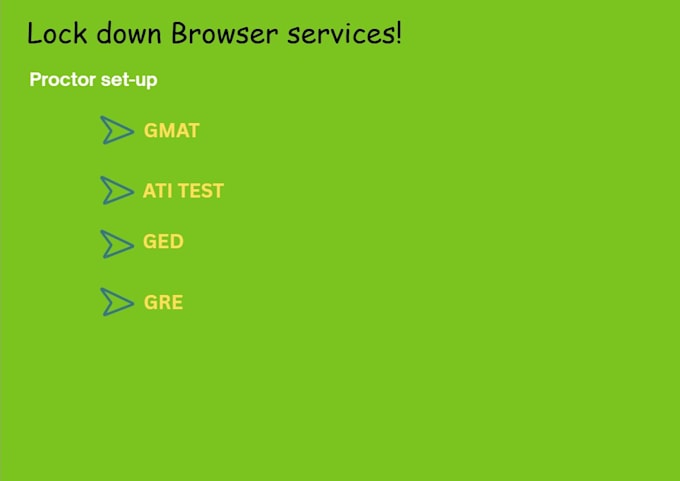 gmat, ati test, ged, and gre