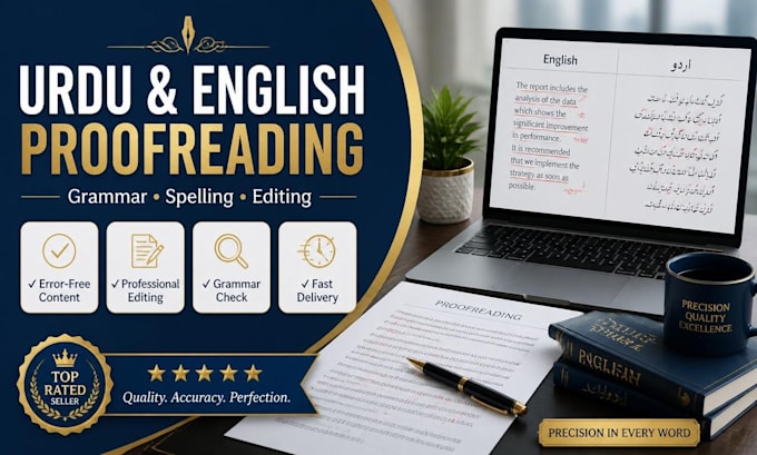 provide english and urdu proofreading and editing services