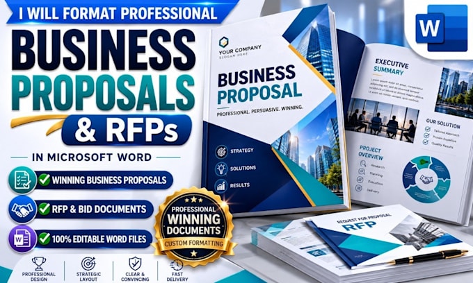 format professional business proposals and rfps in microsoft