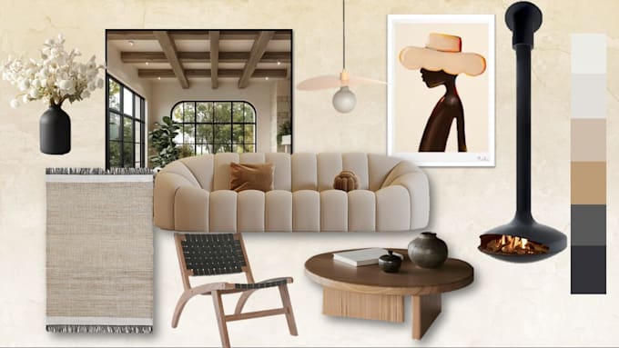 create a personalised interior mood board and shopping list