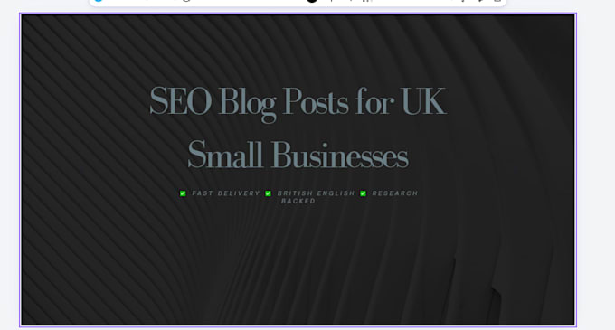 write SEO blog posts and web copy for UK small businesses