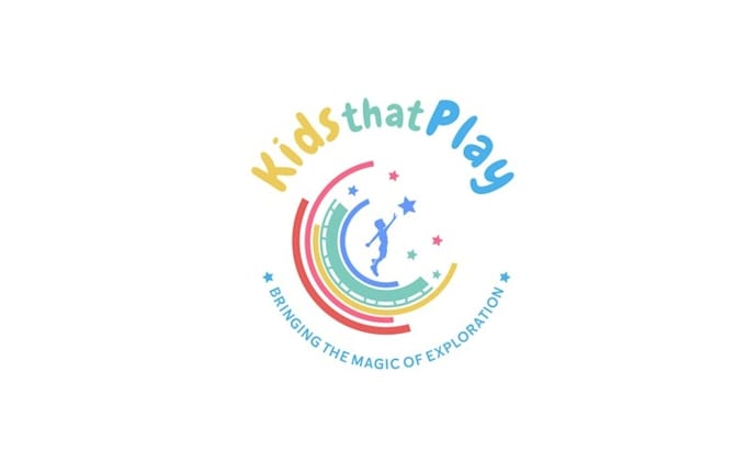 make inspiring parents and children logo with fun and play