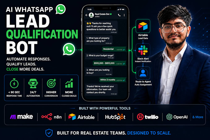 build ai whatsapp lead qualification bot for real estate