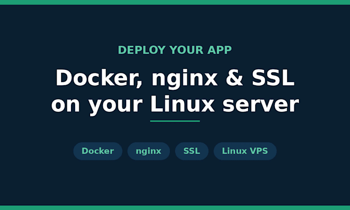 do docker app deployment linux, nginx,  SSL