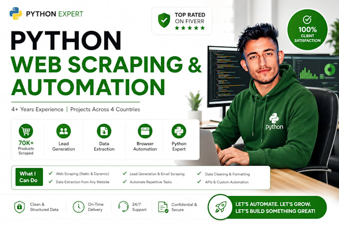 build python web scraping and automation scripts