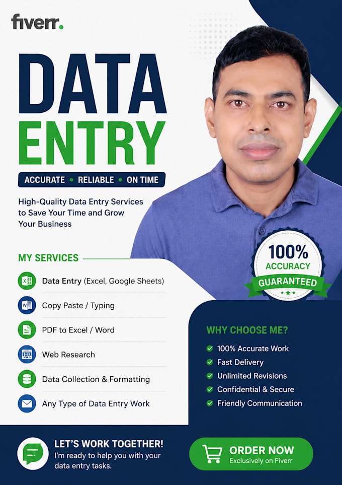 do  data entry, internet research and data analysis