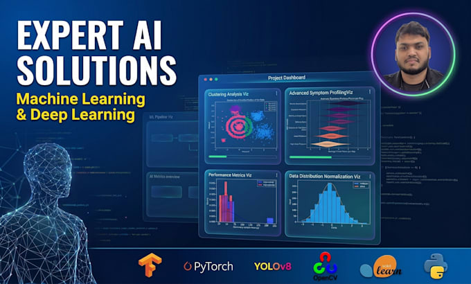 do machine learning and deep learning projects using tensorflow, pytorch, yolo