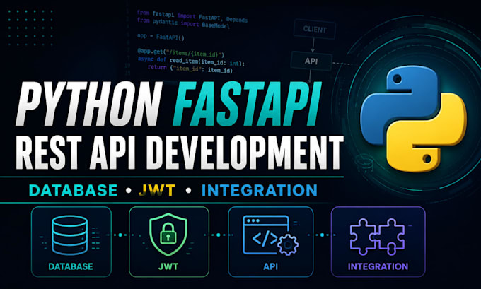 develop a python fastapi rest API with database integration