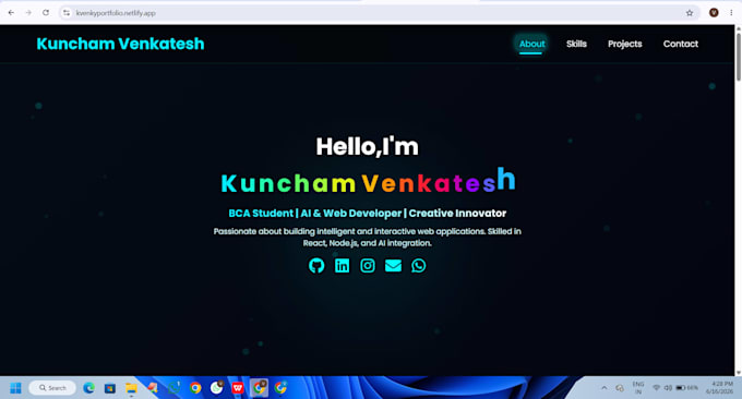 web development I will create websites and portfolios