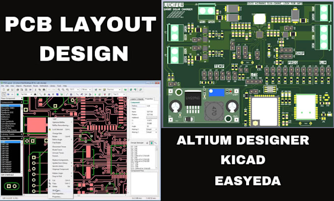 pcb layout design, electric circuit and hardware design