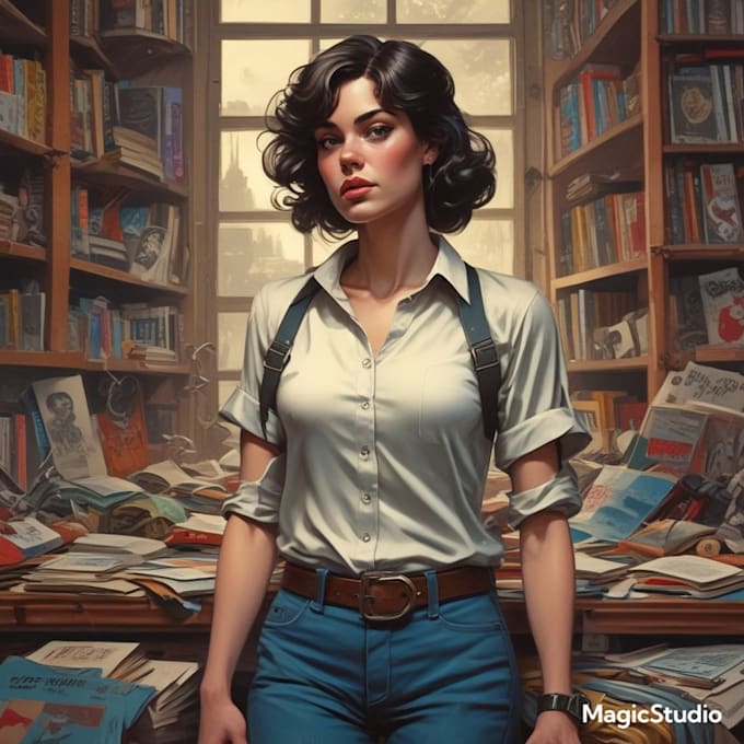 comic book illustration with comic book illustrator