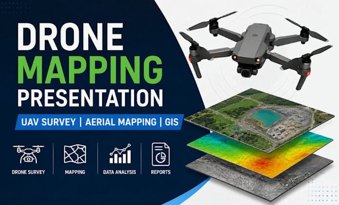 drone mapping presentation, uav survey powerpoint, aerial mapping deck drone PPT